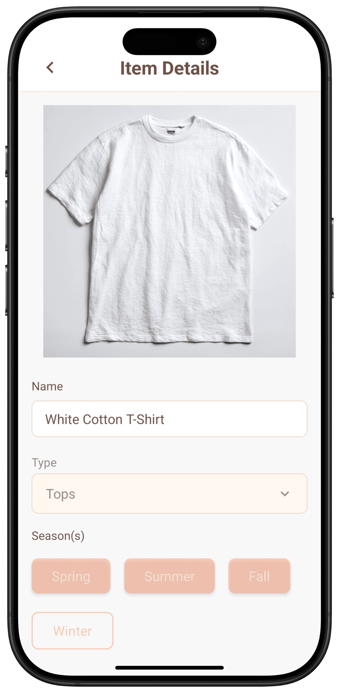 Wearli wardrobe grid displaying all uploaded clothing items organized by category with color filters